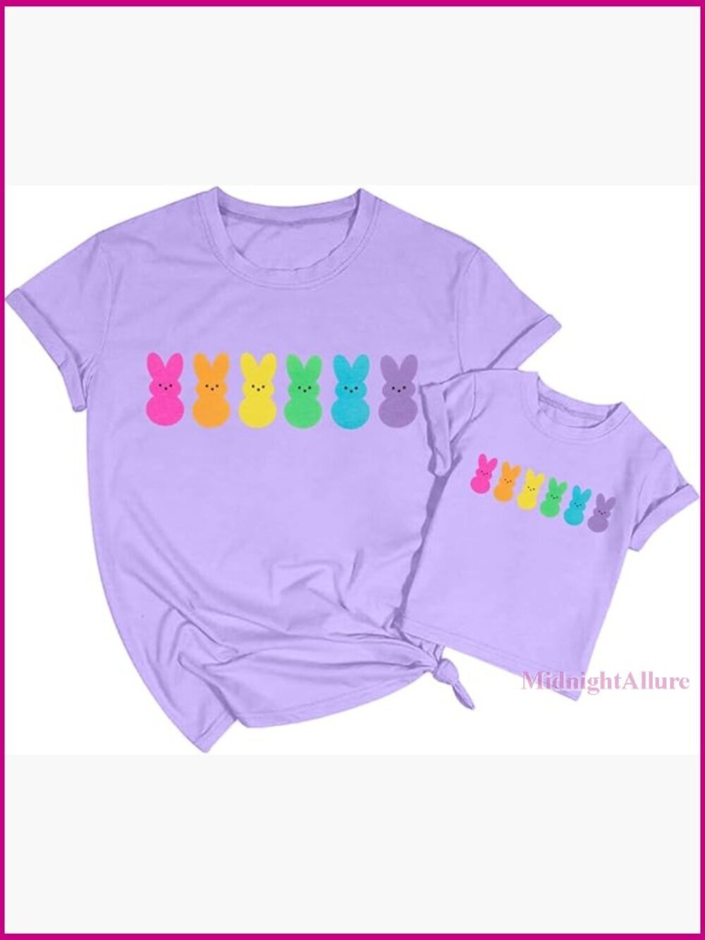 Mommy and Me Matching Shirts Cute Family Outfit Short Sleeve T-Shirt
